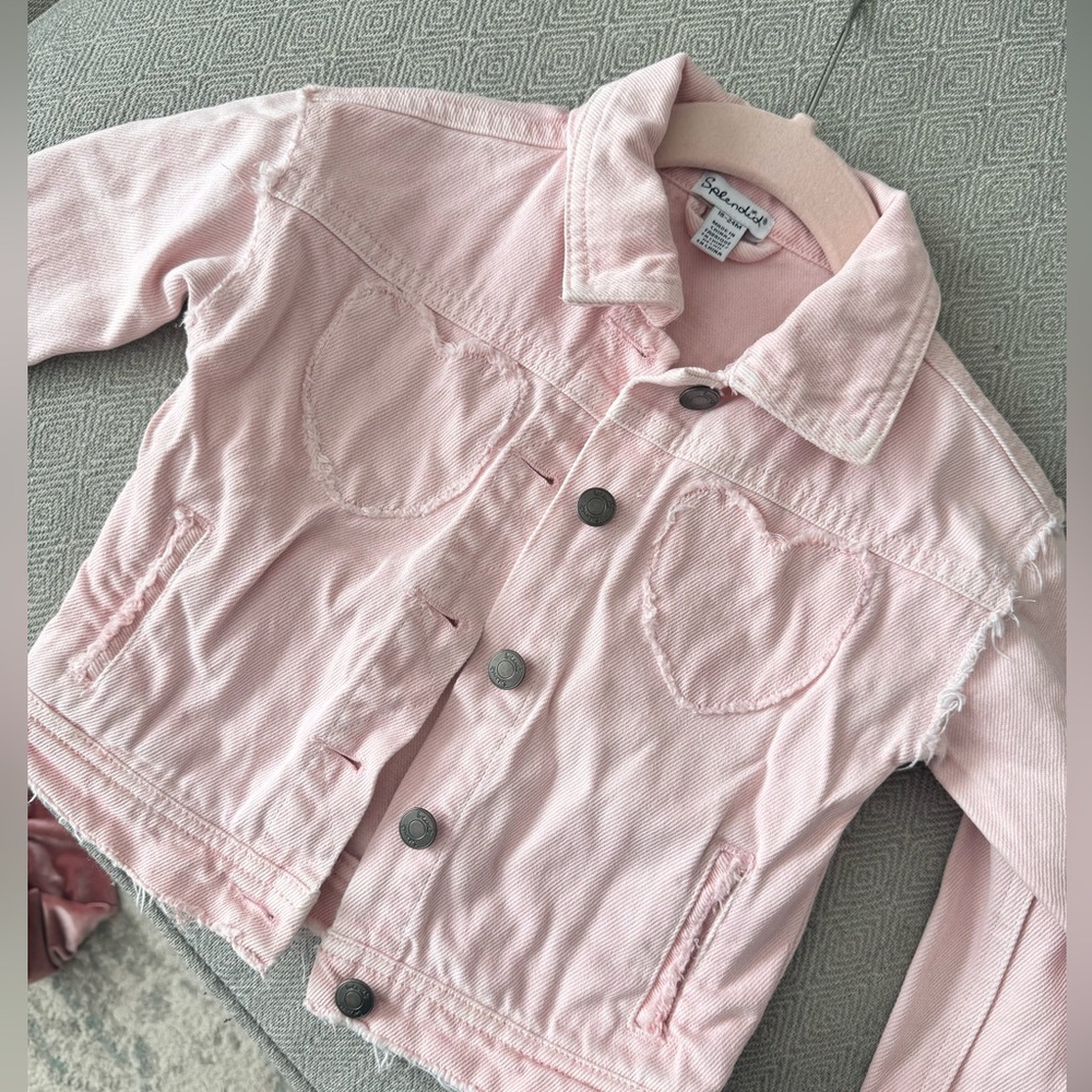 SPLENDID pink jean jacket in size 18-24 months
